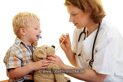 Stuffed animal at pediatrist